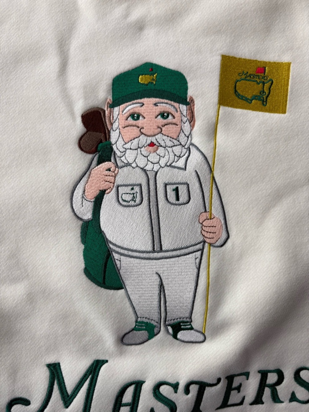 Masters Embroidered 2026 Golf Caddy sweatshirt — runs large/ unisex -SMALL